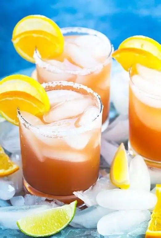 Bright coastal tequila category image with citrus and salted rim